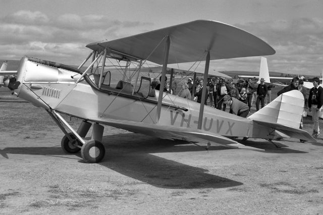 VH-UVX — - AVRO 594 AVIAN MK.IV - REG VH-UVX (CN 522) - JAMESTOWN SA. AUSTRALIA - YJST (6/10/1991)1991 AIR SHOW IN JAMESTOWN SOUTH AUSTRALIA.