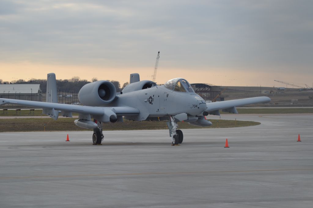 Fairchild-Republic Thunderbolt 2 (N76704) - A-10 Thunderbolt II sitting on the tarmac in KFSD