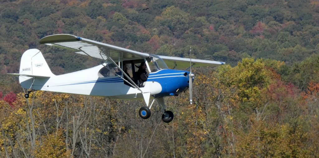 CHAMPION Tri-Traveler (N1885E) - On short final is this 1946 Aeronca 7AC Champion Tri-Traveler in the Autumn of 2022.