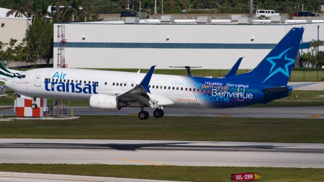 Boeing 737-800 (C-GTQB) - Arriving from Montreal.