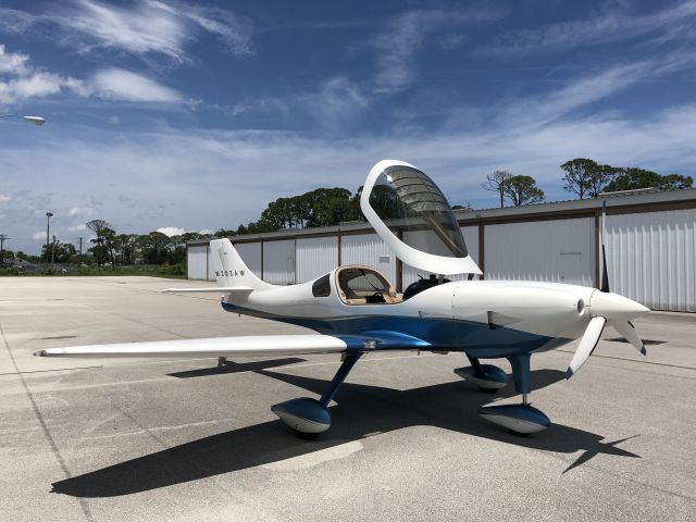 Lancair Legacy 2000 (N203AW) - N203AW 2006 Lancair Legacy FG, built by Andrew Werback. br /TNIO-360-A1A 220HP, built by Performance Engines.br /Based at KCOI, Merritt Island, FL. br /Owned by Ben Hausman.