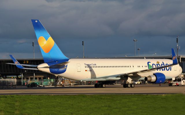 BOEING 767-300 (D-ABUD) - condor 767-300 d-abud pushing back for dep from shannon 30/4/14.