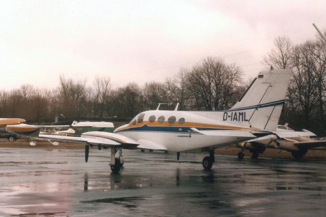 Cessna Chancellor (D-IAML) - Seen here on 22-Mar-86.br /br /Reregistered N43ML,br /then EC-HKU 24-Mar-00.