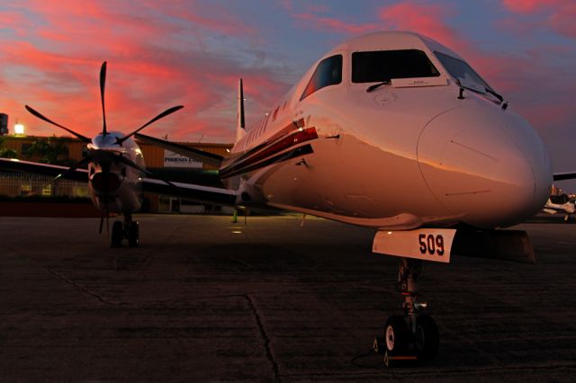 Saab 2000 (N509RH) - Under a great Florida sunset!