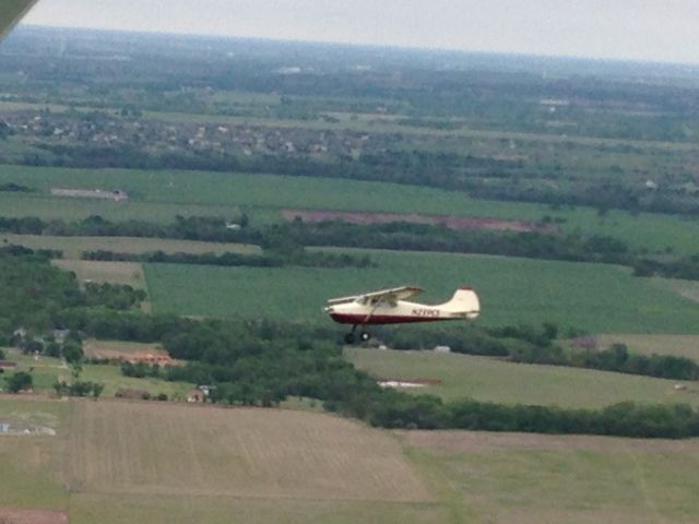 Cessna 170 (N239CS) - Left down wind for 17L