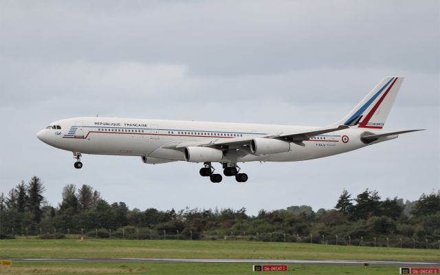 Airbus A340-200 (F-RAJA) - ctm1103 french air force a340-212 f-raja landing at shannon from the azores 5/9/19.