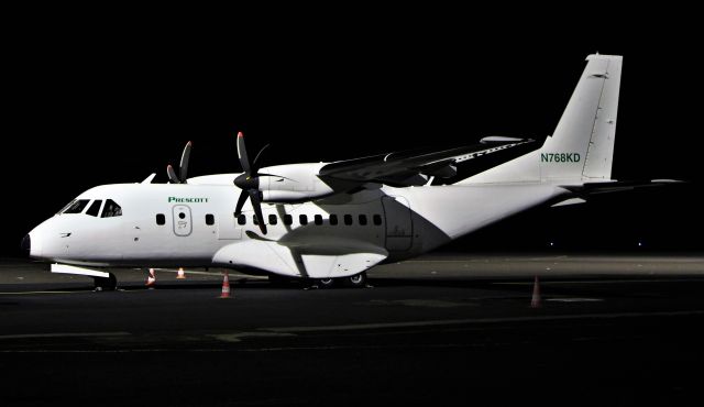 Casa Persuader (CN-235) (N768KD) - Santa Maria Island International Airport - LPAZ Azores. March 07, 2021.