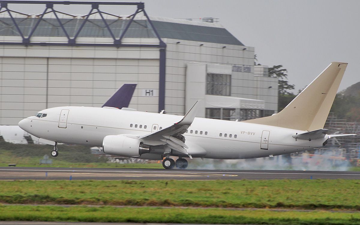 Boeing 737-700 (VP-BVV) - gainjet ireland b737-73u bbj vp-bvv training at shannon 2/10/18.
