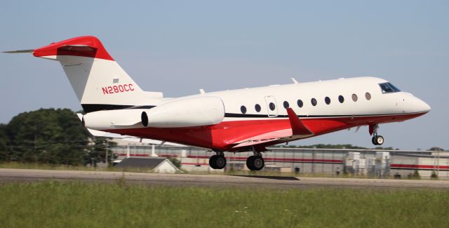 IAI Gulfstream G280 (N280CC) - An Israeli Aircraft Industries Gulfstream G280 departing Runway 36 at Pryor Regional Airport, Decatur, AL - July 26, 2019.