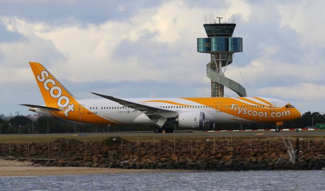 9V-OJD — - 9V-OJD Departing 16R 2 hours delayed. This was taken from the beach with a 70-200mm