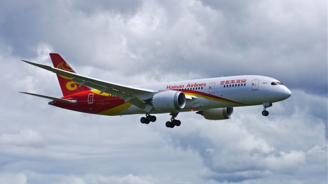 Boeing 787-8 (B-2738) - BOE436 from KBFI on final to Rwy 16R on 5/19/14. (LN:151 / cn 34940).  The aircraft is using temporary registration #N1014X.