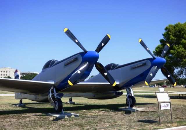 — — - North American F-82E Twin Mustang long range escort fighter at Lackland AFB, TX.br /br /More Info: https://en.wikipedia.org/wiki/North_American_F-82_Twin_Mustang