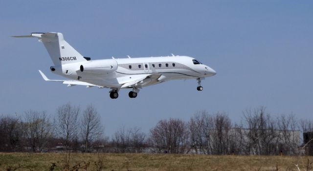 Embraer Legacy 550 (N306CM) - On final is this 2016 Embraer Legacy 550 in the Spring of 2019.