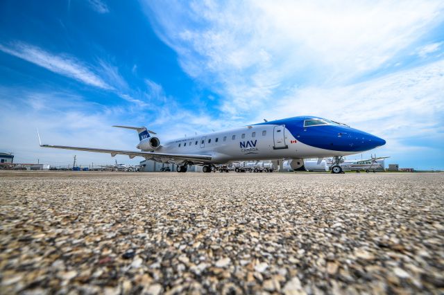 Canadair Regional Jet CRJ-200 (C-GNVC) - Nav Canada Instrument Landing System Testing at the Grande Prairie Airport