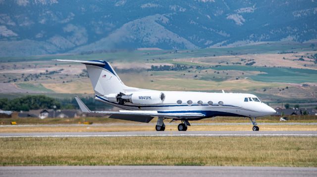 Gulfstream American Gulfstream 2 (N945PK) - Nice GII-B slowing down at KBZNbr /July 2022