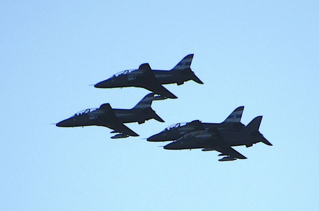 Boeing Goshawk — - Flying over Helsinki in preparation for the air show. 