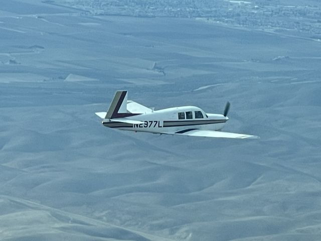 N2977L — - our plane, an M20F Executive, built in 1967, doing what it does best