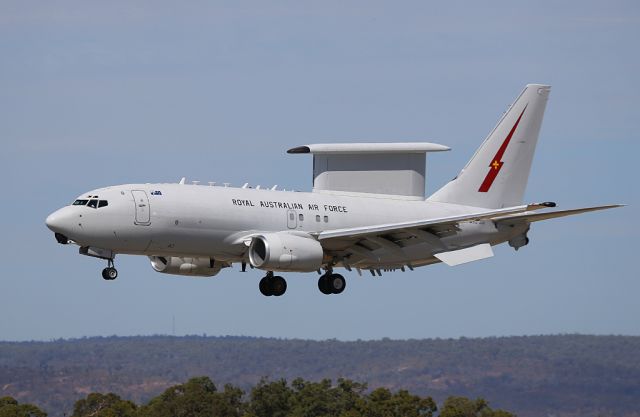 A30001 — - RAAF Wedgetail landing at Perth Airport