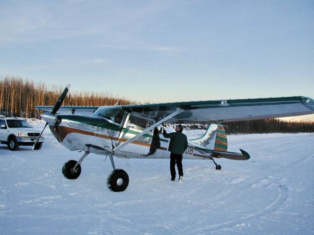 Cessna 170 (N4380B) - Preflight before first flight with new engine. 