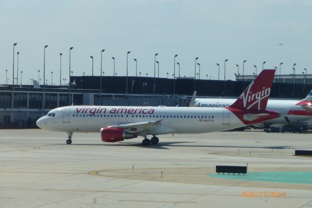 Airbus A320 (N847VA) - Del to VRD in 2011