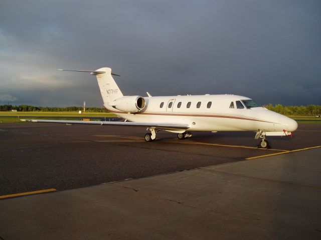 Cessna Citation III (N77HF) - On the ramp at KHIB. Photo taken 7/18/09.