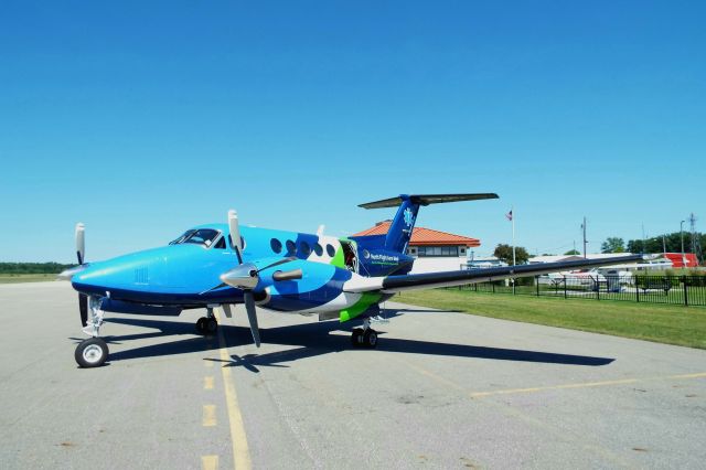 Beechcraft Super King Air 200 (N610TA) - North Flight AeroMed N610TA at Midland Jack Barstow Airport on July 7th, 2018.