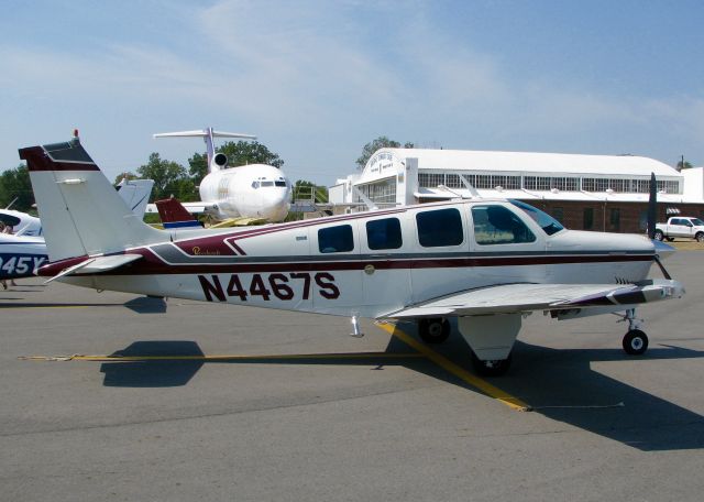 Beechcraft Bonanza (36) (N4467S) - At Downtown Shreveport.