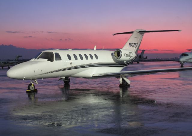 Cessna Citation CJ2+ (N717HA) - A CJ2 of RELIANT AIR. They have the lowest fuel price on the Danbury (KDXR) airport.