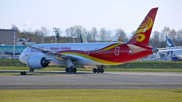 Boeing 787-8 (B-2729) - BOE453 exits Rwy 34L after a flight test on 11/20/13. (LN:79 cn 34941).