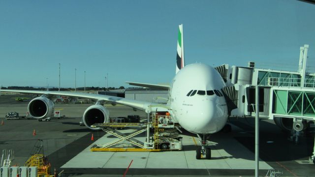 A6-EUH — - Emirates A380 from chc terminal