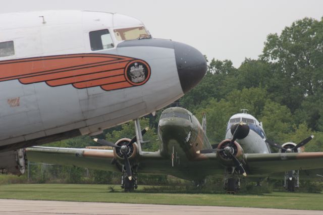 — — - DC-3s Await Their Fate at Basler Aviation Oshkosh, WI