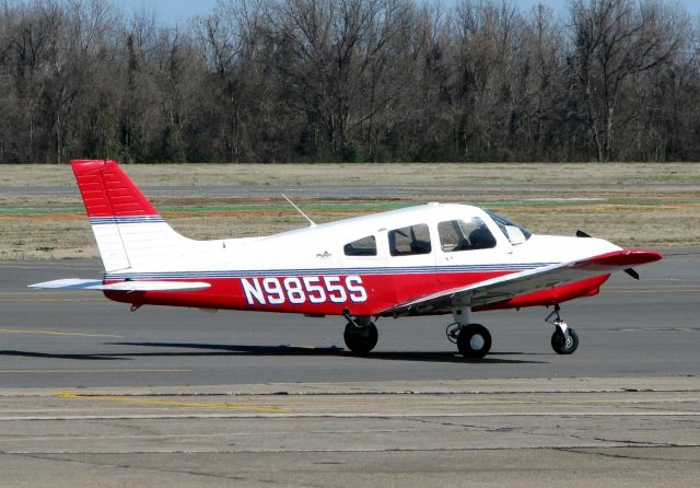 Piper Cherokee (N9855S) - At Shreveports Downtown Airport.