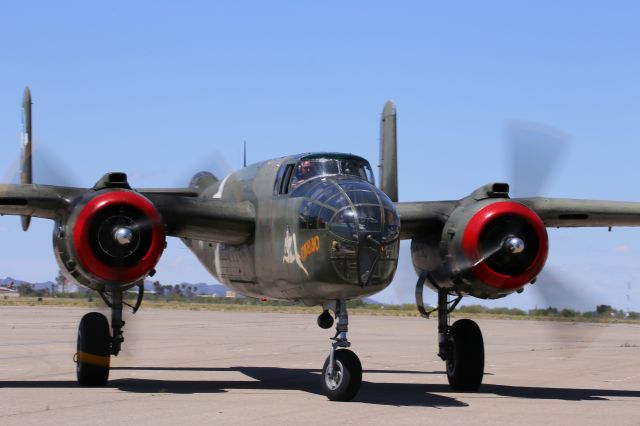 North American TB-25 Mitchell (N3476G) - Collings Foundation "Wings of Freedom Tour," 9 Apr 16, at Marana Regional Airport, AZ.  B-25J-15-KC, Tondelayo, NL3476G