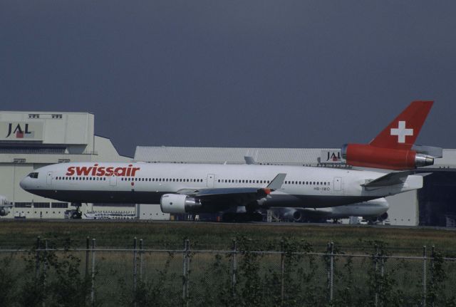Boeing MD-11 (HB-IWO) - Departure at Narita Intl Airport Rwy34L on 1998/10/08