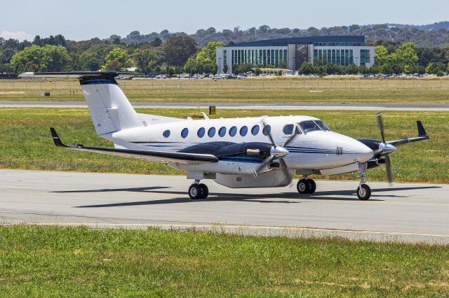 Beechcraft Super King Air 350 (VH-EID) - Australian Federal Police (VH-EID) Beechcraft B300 King Air 350ER taxiing at Canberra Airport.