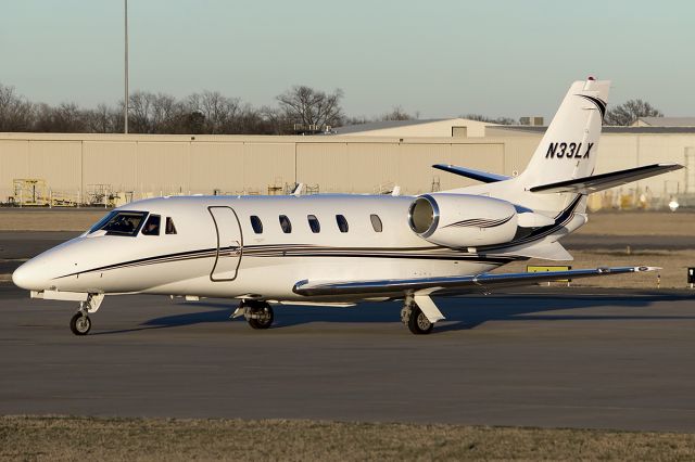 Cessna Citation Excel/XLS (N33LX) - Late afternoon return home for Lexicon Steel's XLS. -February 2014. br /Rest in Peace, Mr. Tom Schueck. 