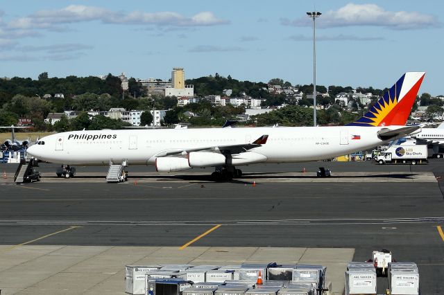 Airbus A340-300 (RP-C3435) - Stopover in Boston enroute to the UN General Assembly in New York