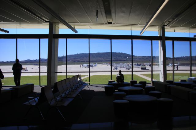 — — - Flightline from terminal at Brisbane West Wellcamp International as part of an invitational flyin