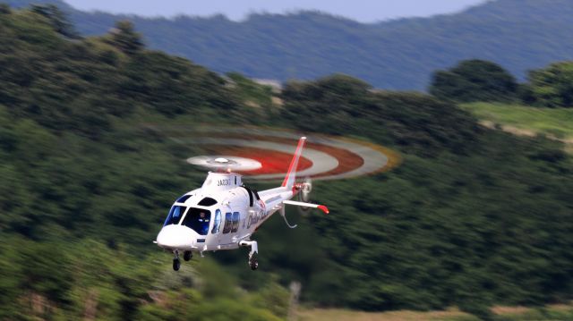 SABCA A-109 (JA03KG) - Agusta A109SPbr /Kagoshima International Aviation / helicopter ambulancebr /July.04.2015 HAKODATE JAPAN