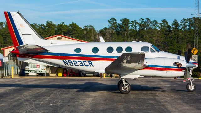 Beechcraft King Air 90 (N923CR) - Getting fueled up before heading back to Austin.