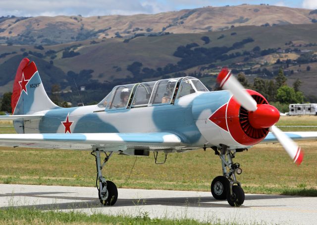 YAKOVLEV Yak-52 (N52KF) - Yak 52 taxing out for a formation flight at the San Martin Airport.