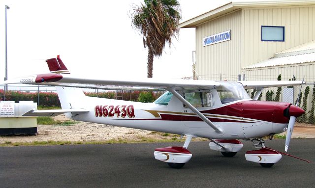 Cessna 152 (N6243Q) - Hangar for Hawaii Aviation: 22 Lagoon Dr., Honolulu, HI  96819 - Ph. 808.381.3317