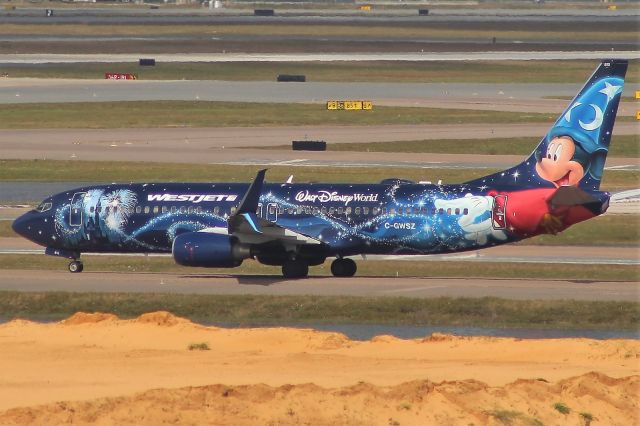 Boeing 737-800 (C-GWSZ) - WestJet's Disney livery