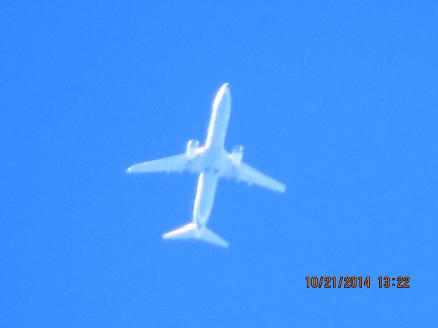 Boeing 737-900 (N413AS) - Alaska Airlines flight 18 from SEA to MCO over Southeastern Kansas at 35,000 feet.