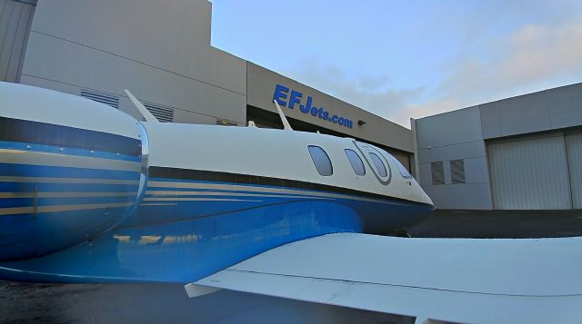 N150NE — - N150NE Eclipse 550 very light jet parked in front of the Elite Flight Jets Hangar in Scottsdale after a rain shower