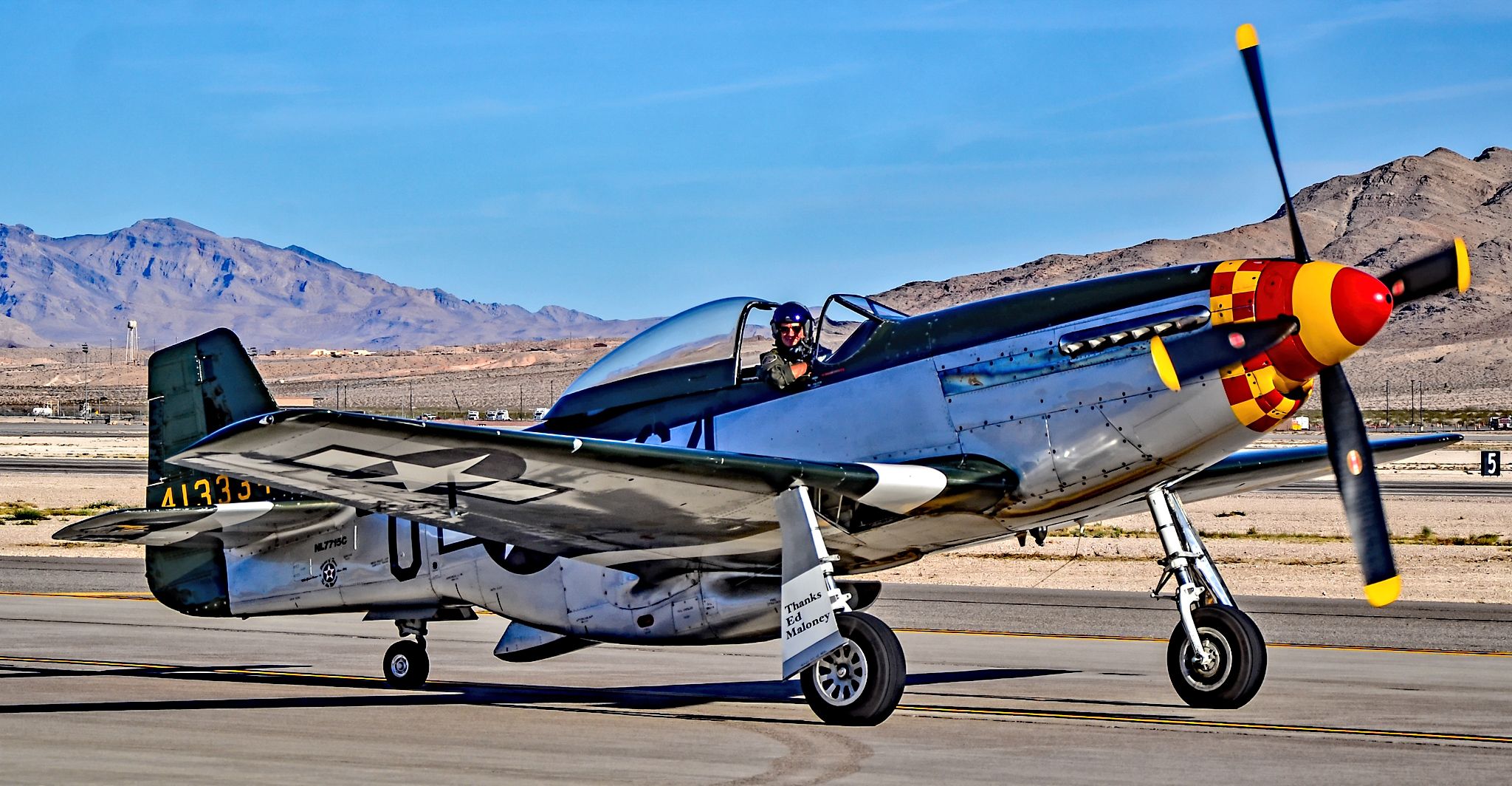 North American P-51 Mustang (NL7715C) - NL7715C North American P-51D Mustang / 413334/G4-U (cn 122-39504) "Wee Willy ll" Planes of Fame Air Museum - Aviation Nation 2017br /Las Vegas - Nellis AFB (LSV / KLSV)br /USA - Nevada, November 11, 2017br /Photo: TDelCoro