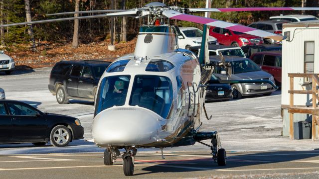 SABCA A-109 (N901LF) - I needed to get a shot of a Lifeflight after it had snowed, and thankfully N901LF landed so I could. I like the contrast of the helicopter in front of the parking lot covered in salt.