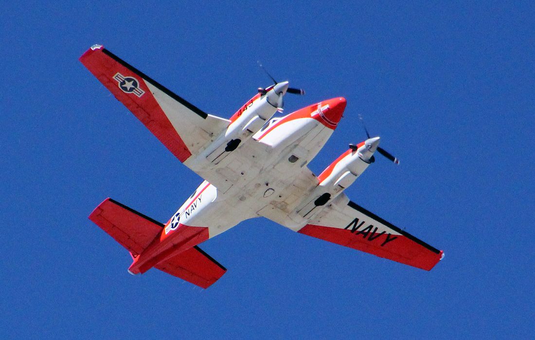 Beechcraft King Air 90 (16-0843) - T-44A Pegasus from VT-31 practicing approaches at JRB Fort Worth