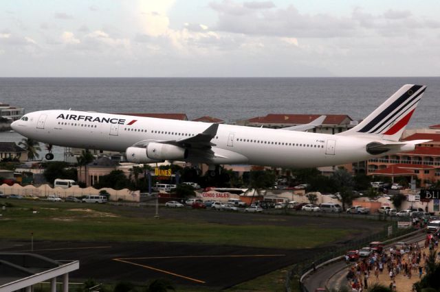 Airbus A340-300 (F-GNII) - From the Sonesta Hotel