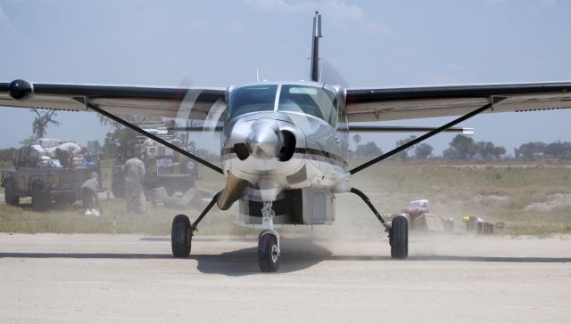 Cessna Caravan (A2-NAS) - At the Jao airstrip, Okavango Delta, Botswana. 21 NOV 2017